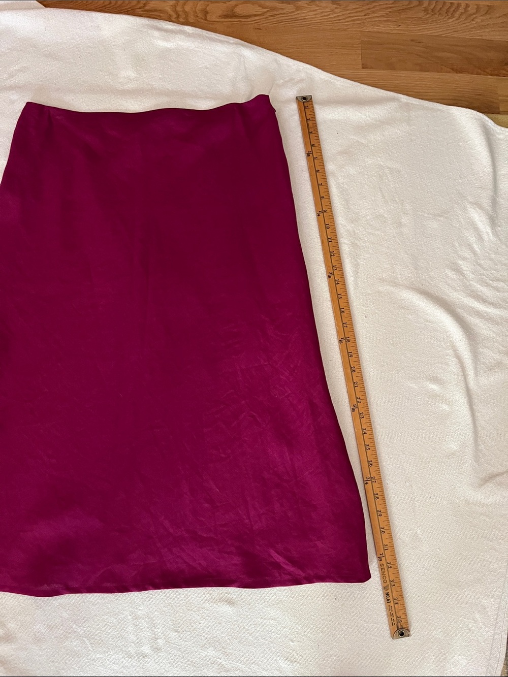 Brooks Brothers Deep Magenta A-Line Midi Skirt - Picture 5 of 9